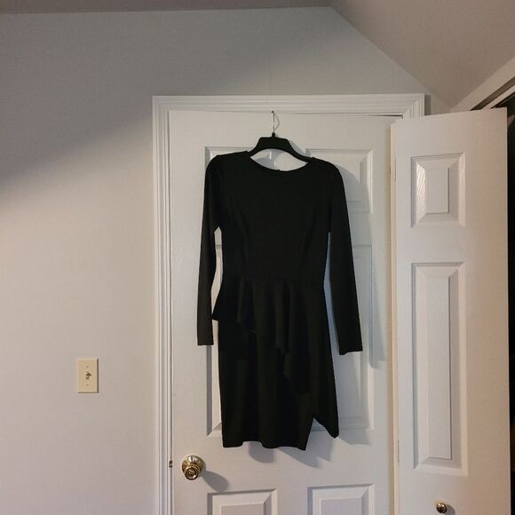 Amazon- Mavis Levan Elegant Black Asymmetrical Dress - Picture 2 of 6